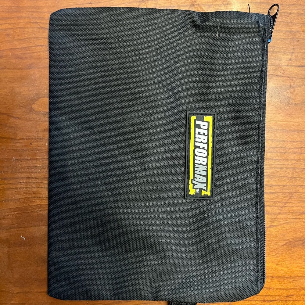 Black Nylon Zippered Bag Lot of 10